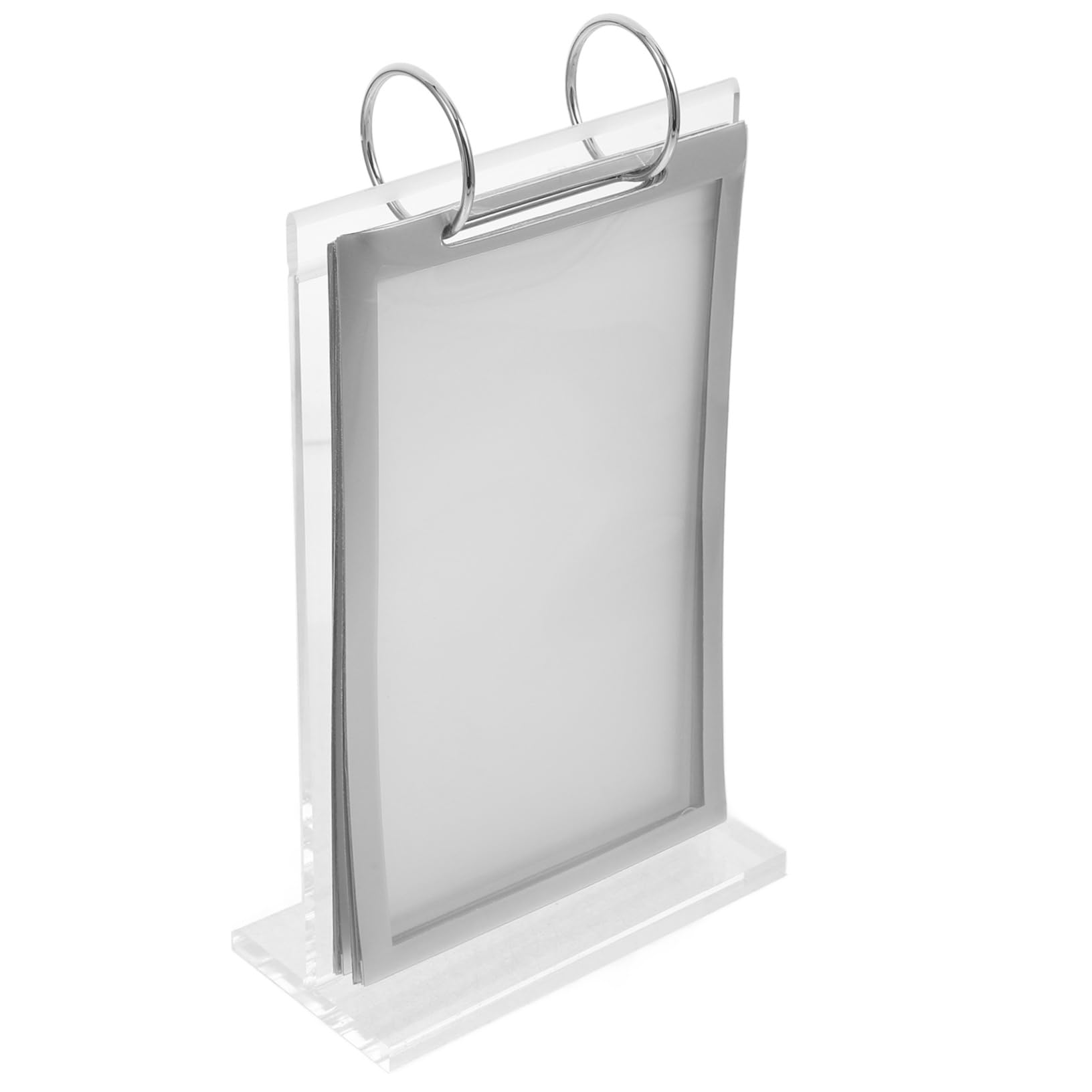NUOBESTY 3stücke Menühalter Tischdisplay Stand Tischaufsteller Mit Stabiler Basis Für Vertikale Werbung Transparentes Für Menüs Preisschilder Tischkarten