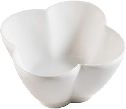 CAC China FDF-7 Accessories 6-1/2-Inch by 1-3/4-Inch New Bone White Porcelain Flower Dish, Box of 36