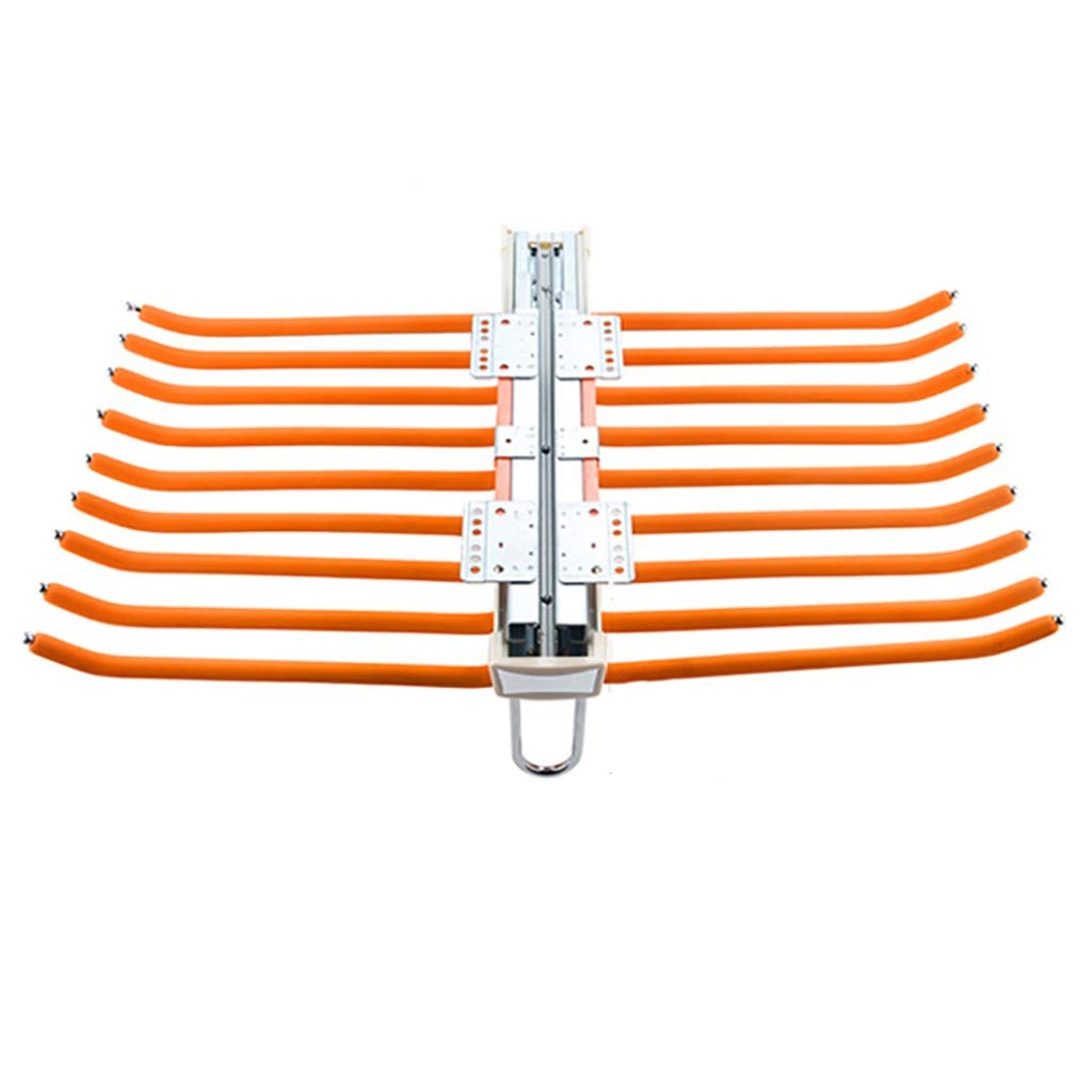 Porte-pantalons coulissant avec rail amortisseur et 18 supports de rangement