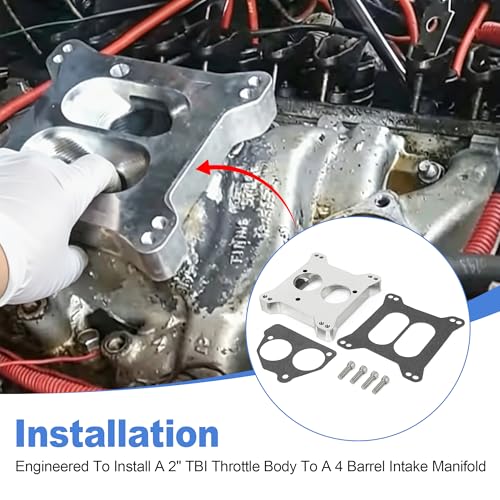For Holley Edelbrock Carburetor to TBI Intake Manifold Adapter by Camotokiit - Used condition - Image 7