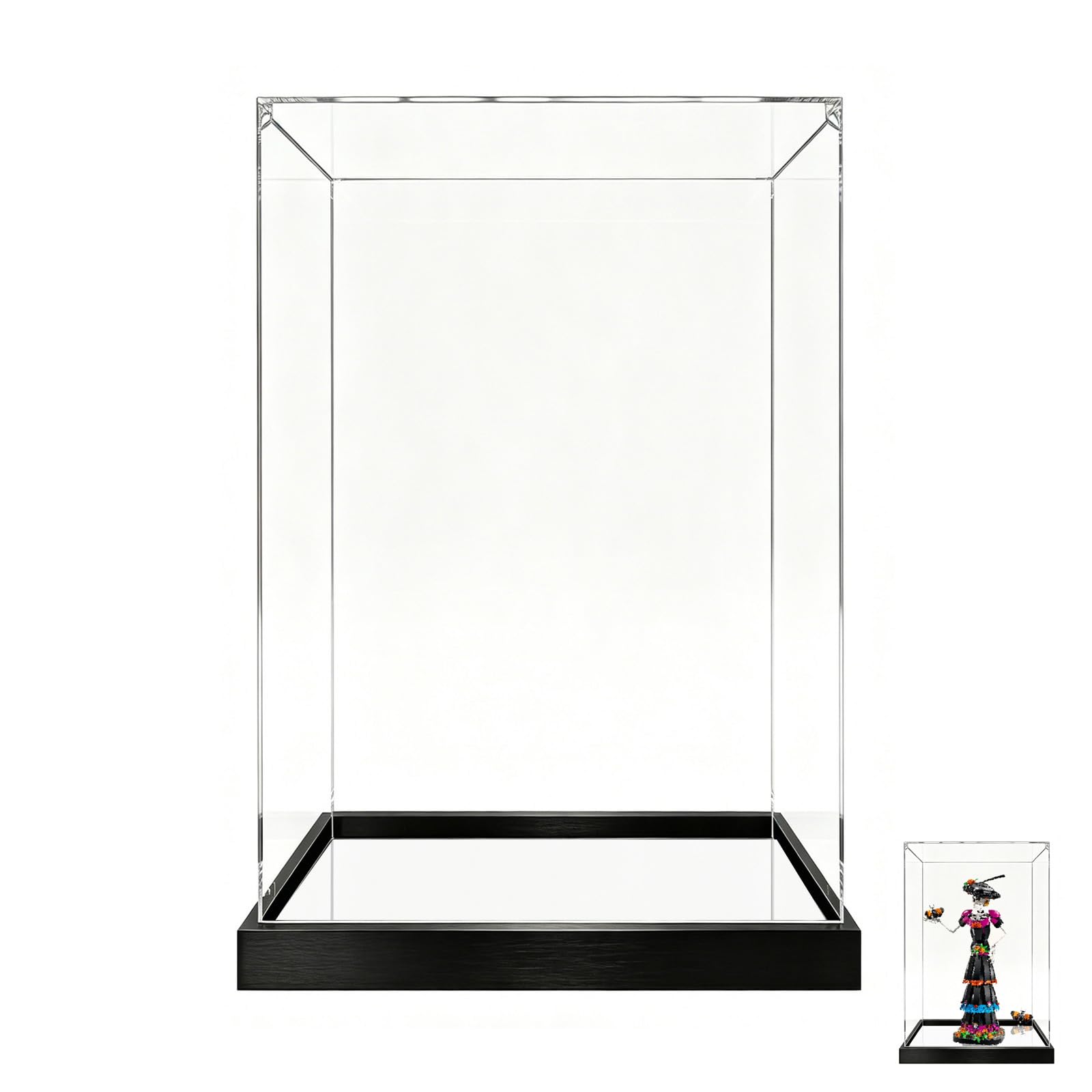 Clear Acrylic Display Case for Lego 21372 Undead Skeleton (Mirror Base 3mm)