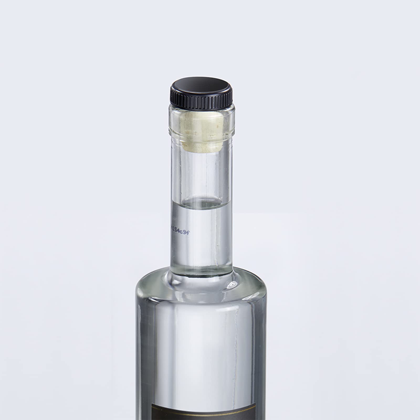 Westmark 12 tappi per bottiglie di vino, liquori, olio o aceto, sughero naturale/plastica, marrone chiaro/nero, 482020E4