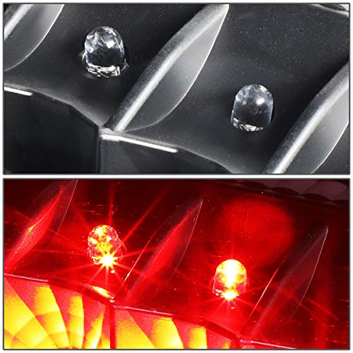 Image of Auto Dynasty Tail Light Compatible with 2008-2016 Ford F250 F350 F450 F550 Super Duty, Driver and passenger side LED Brake Lamps, Black Housing Clear Lens