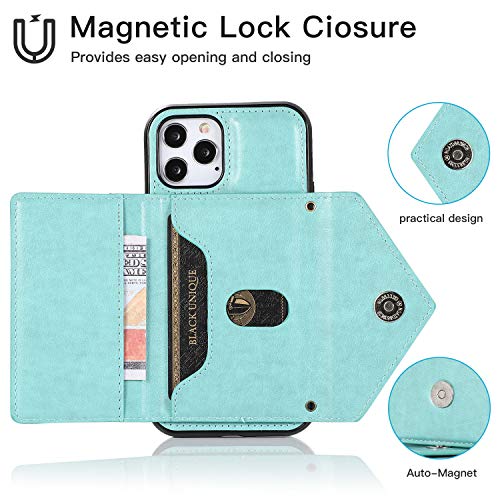 Housse magnétique en cuir fin pour iPhone 13 par USUASI