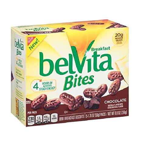 Nabisco, Belvita, Oats & Chocolate Soft Baked Breakfast Biscuits, 8.8oz Box (Pack of 4)