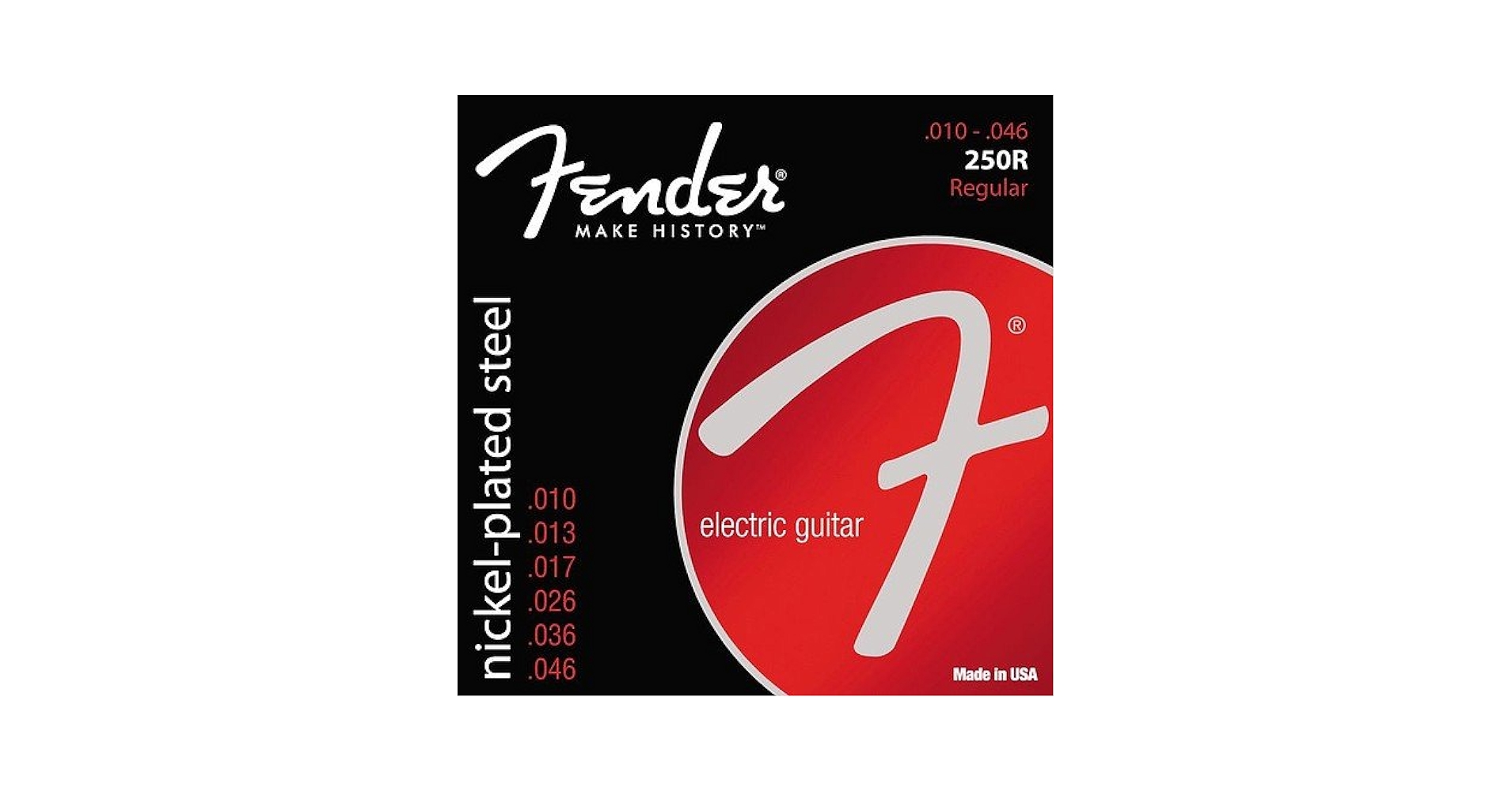 Amazon.com: Fender 250R 10-46 Nickel Plated Steel Electric