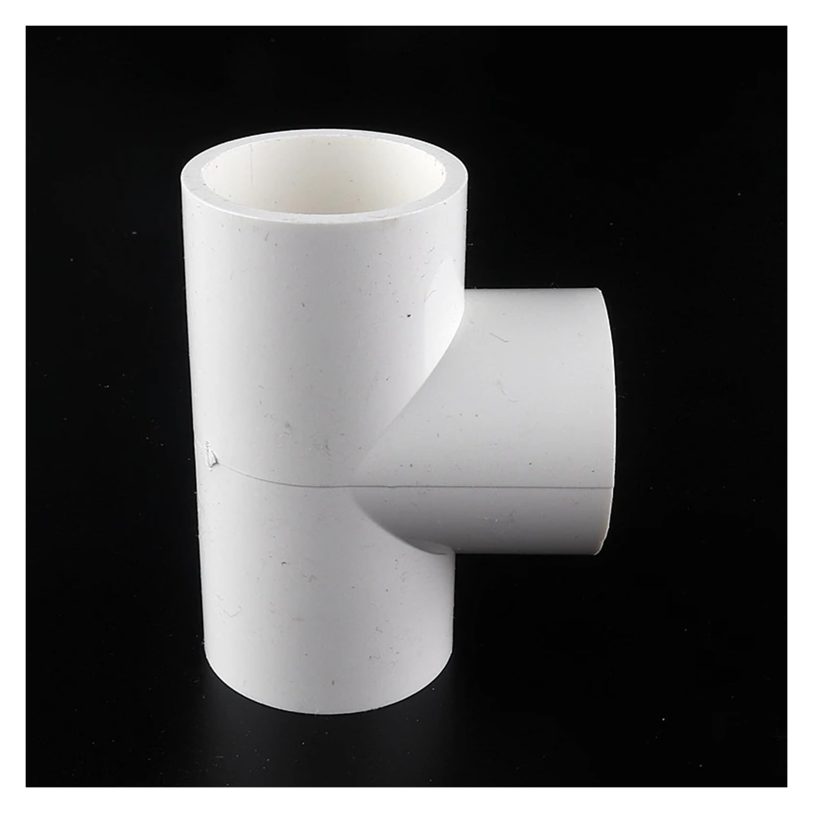 Conectores de tubo rígido blanco de PVC de gran tamaño de 63 a 200 mm, conectores en T iguales de 3 vías, accesorios/suministro de agua de riego(160mm inner dia)