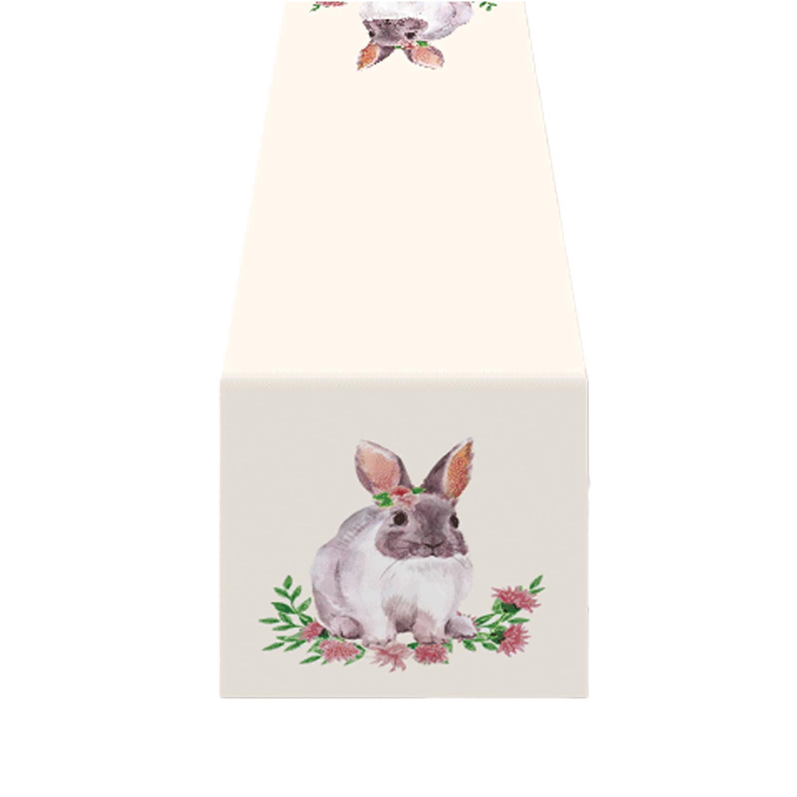 YROHGKPN Table Runner Festive Celebrations Delightful Easter Eggs Runners Decoration Placemat Machine Washable Runner