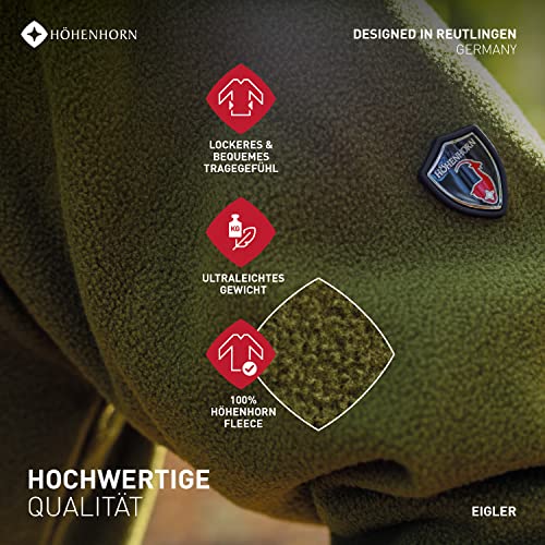 Höhenhorn Eigler Herren Fleece Jacke Full Zip Grün Gr. L