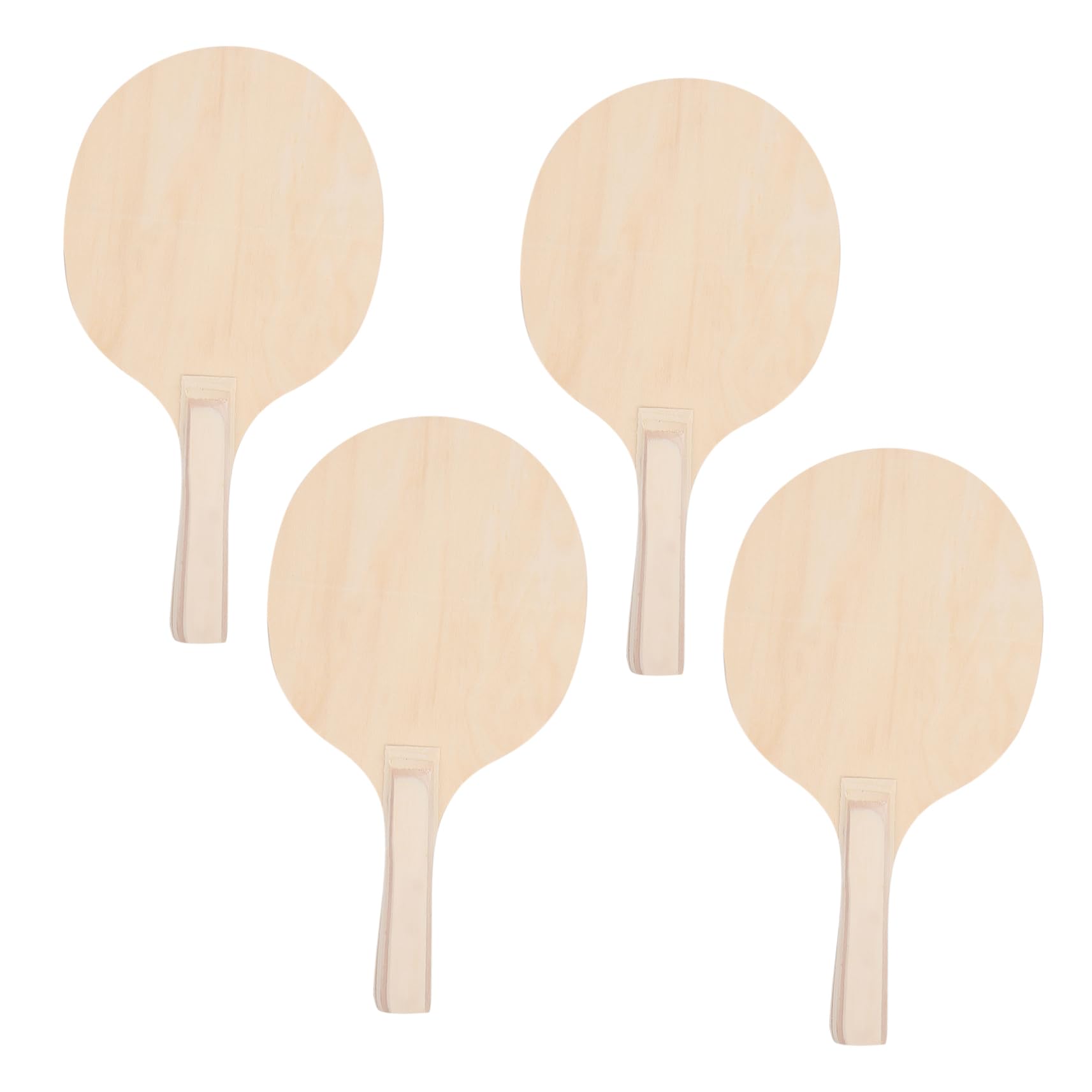 Mikinona Set in Legno Marrone 4 Pezzi di Racchette da Badminton