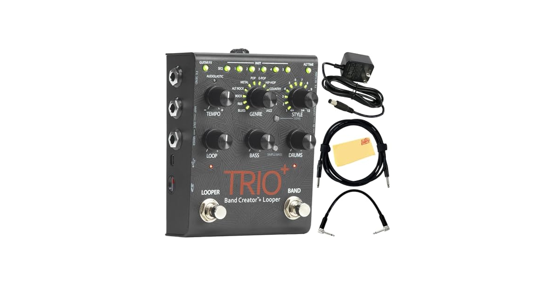 ギター TRIO+ Band Creator Looper Amazon.com: Digitech Trio+ Band Creator + Looper w/ Patch