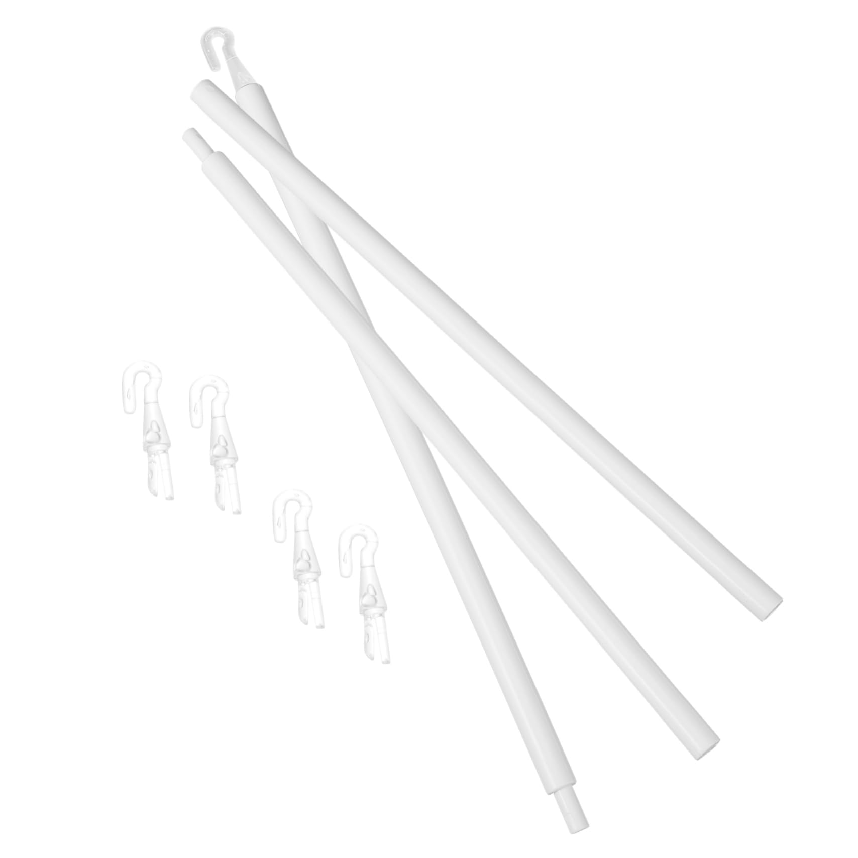 HOLIDYOYO Vertical Blind Pull Rod Blind Replacement Rod 1 Set Blind Wand Tilt Wand Hooks Pp Material