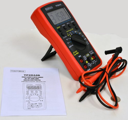 Tekpower Tp2844R True Rms Auto-Ranging Digital Multimeter For General Purpose With High Accuracy And Resolution, True-Rms #TOP4