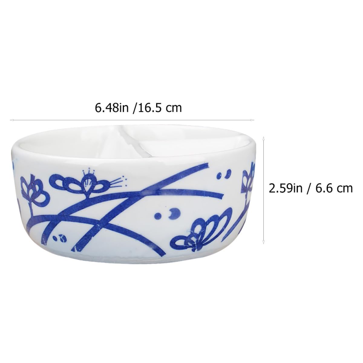 Palette de Mélange de Couleurs en Céramique Bleue et Blanche 1 Pièce