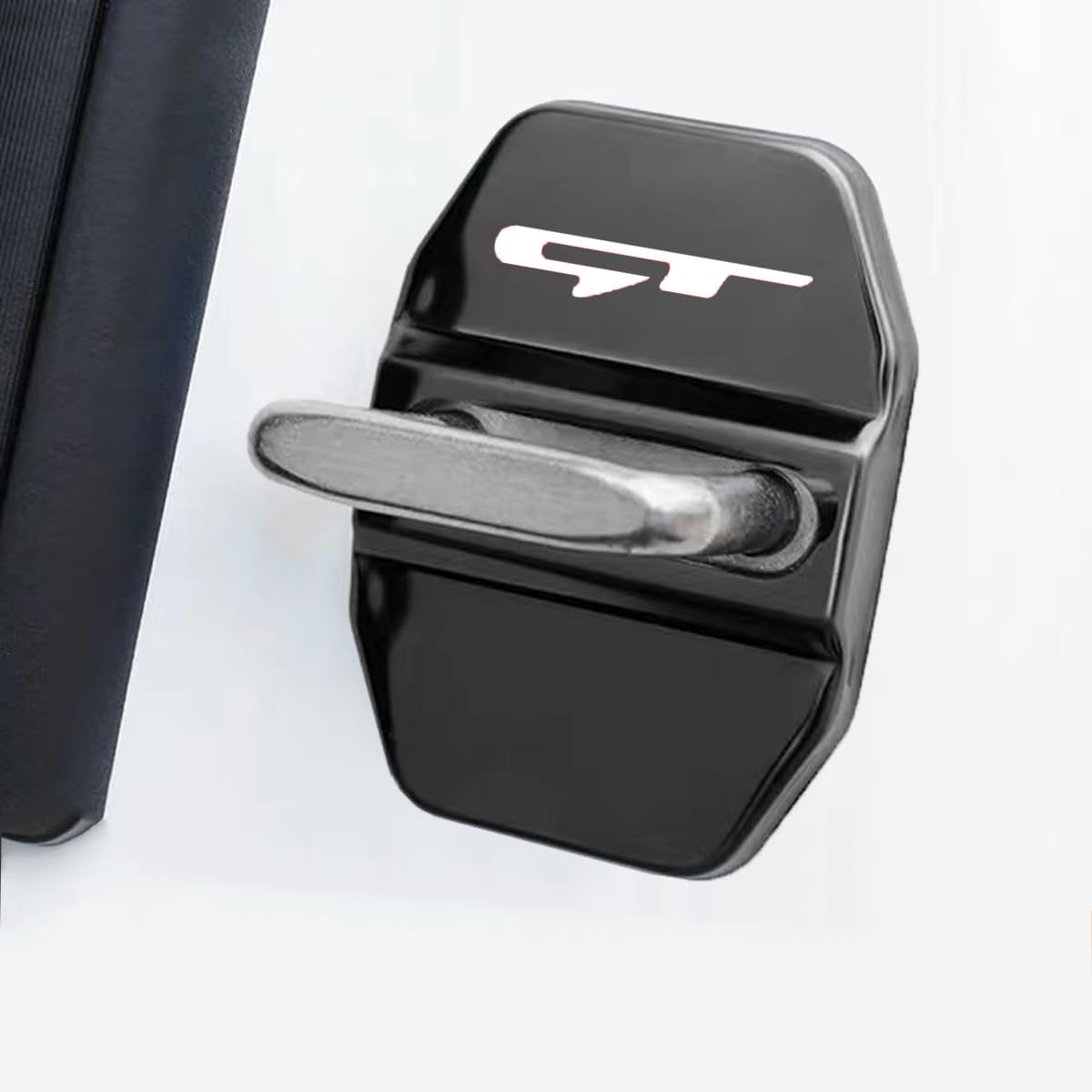 MAXDOOL Stainless Steel Car Door Lock Latches Cover Protector Compitable with GT (Black)
