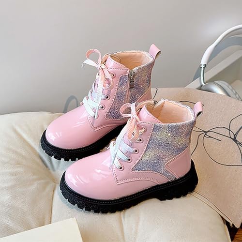 IWIHMIV Toddler Girl Riding Boots Comfortable Ankle Boots Winter Boots Toddler Snow Boots Waterproof Non Slip Winter Boots3