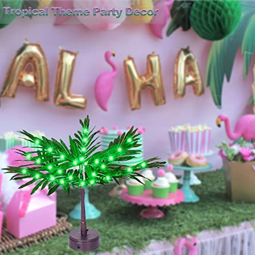 21In Lighted Palm Tree Branches, 36Led Artificial Small Palm Tree With Lights Table Decor, Battery Operated Usb Table Centerpieces For Hawaiian Tropical Party Home Summer #TOP2