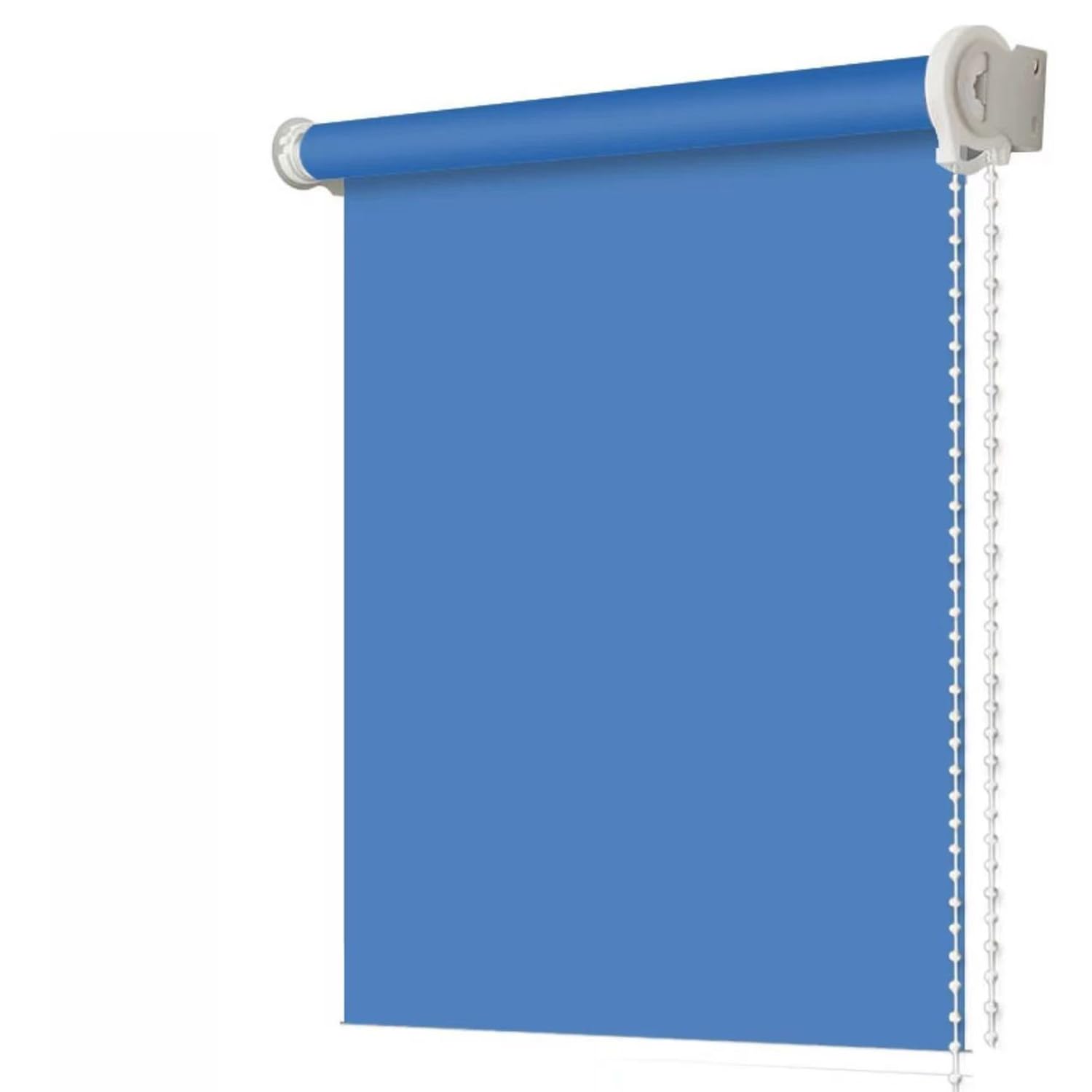 Customized Size Roller Blind for bedroom Living Room, Thermal Insulated Window Roller Blind Plain Roller Shades, Easy Fit Window Curtain (Blue)