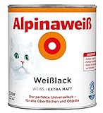 Extramatt ALPINA Alpinaweiss Lack Farbe Weisslack weiß 2,0 Liter EXTRA Matt
