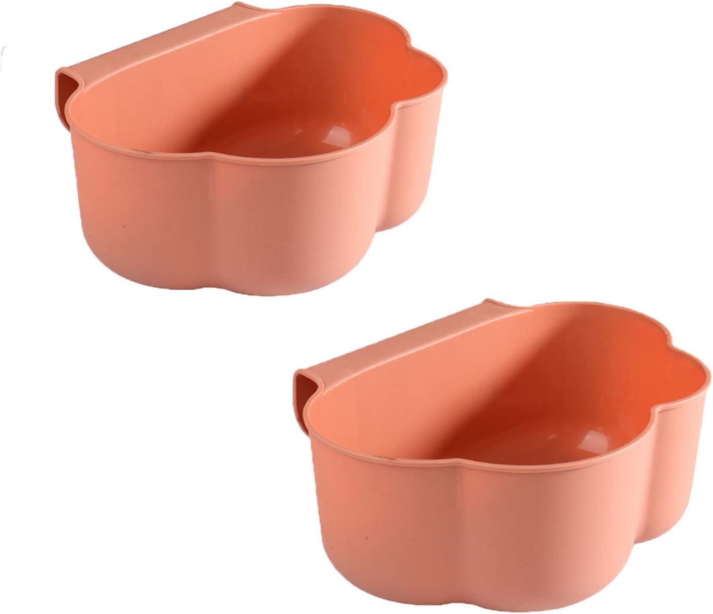LUYUN9XHD Kitchen Trash Can 2pcs Pink, Acrylic