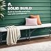 EconoHome Portable White Folding Bench – Heavy-Duty, Lightweight, and Easy to Carry – Perfect for Indoor & Outdoor Events, Camping, Picnics, and Parties