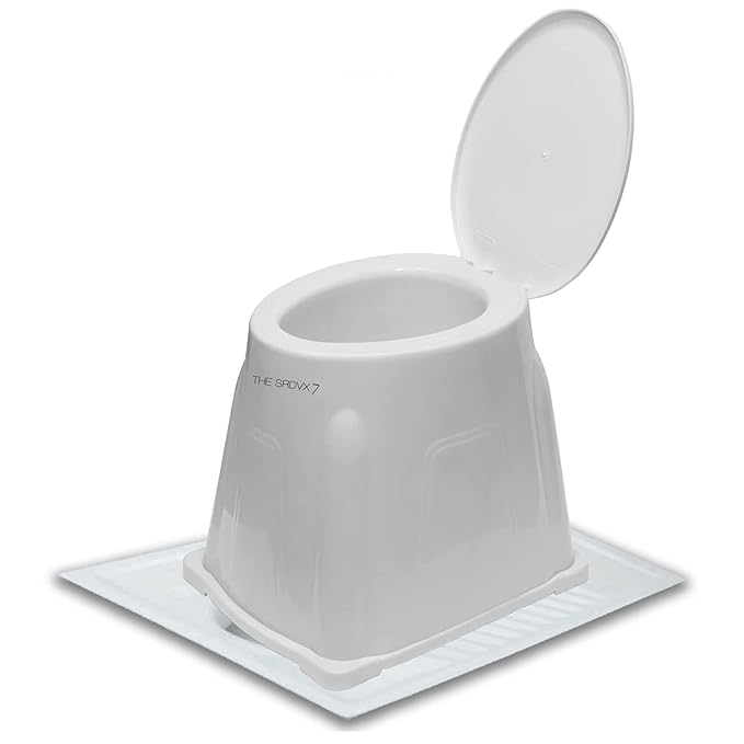 THE SRDVX 7® Premium Portable Indian Toilet to Western Convertor