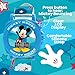 Disney Mickey Mouse Kids Watch with Clear LCD Display, Comfortable Silicone Strap, Fun Sound Effects, Perfect for Boys and Girls Ages 3+, Adjustable Strap Design