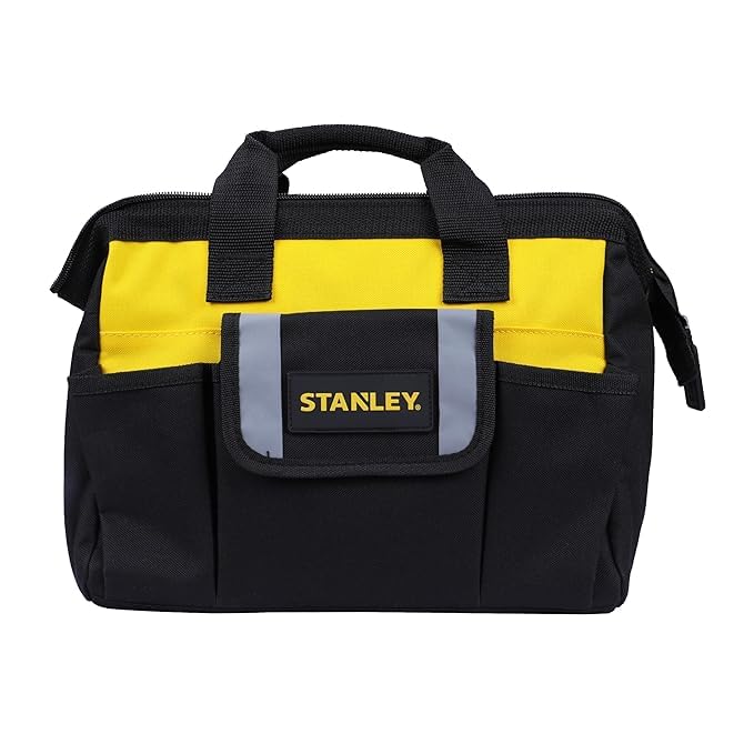 Stanley STST512114 Open Mouth Utility Bag – 12″ Heavy Duty Tool Storage Bag (No Strap) | Wide Open Top Tool Organizer for Hand Tools, Hardware & Workshop Accessories-image-36