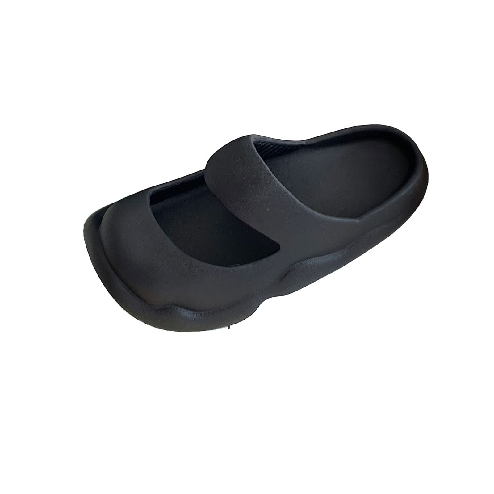 RXZCHH Sandalias para Mujer Sandalias Baotou Zapatillas Antideslizantes de Fondo Grueso para Interiores y Exteriores Desodorante Zapato de baño para el hogar y la Playa a Prueba de Humedad (Negro,