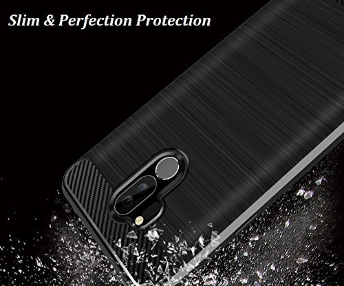 Cruzerlite Hülle Für LG G7 ThinQ – TPU Mit Kohlefaser-Textur, Stoßdämpfend, In Blau, Passgenau