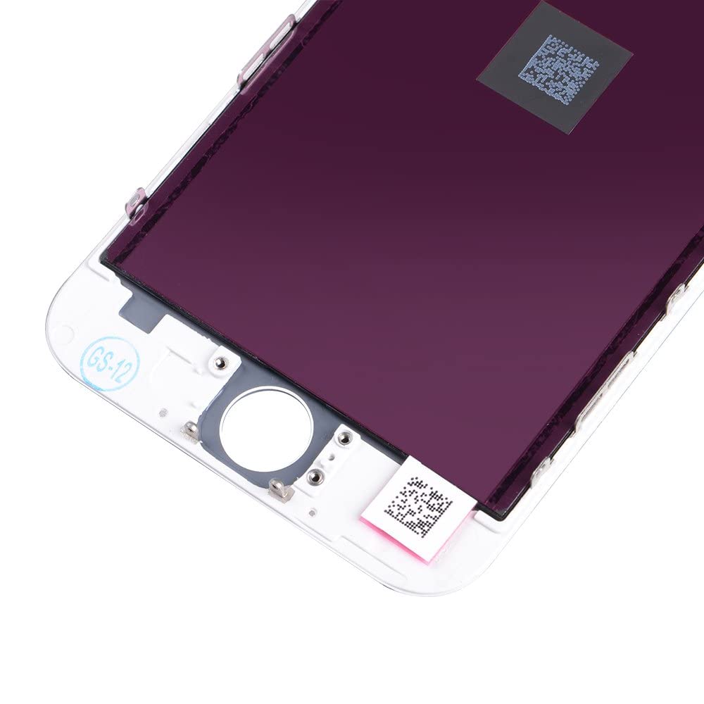 Brinonac Display per iPhone 6 Schermo Bianco 4,7 Pollici LCD Touch Screen Frame Vetro Schermo Kit Smontaggio Trasformazione Completo di Ricambio Utensili Inclusi