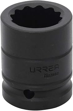 URREA Impact Socket - 1-1/8 12-Point Socket with 3/4" Drive & Black Oxide Coating - 7518T