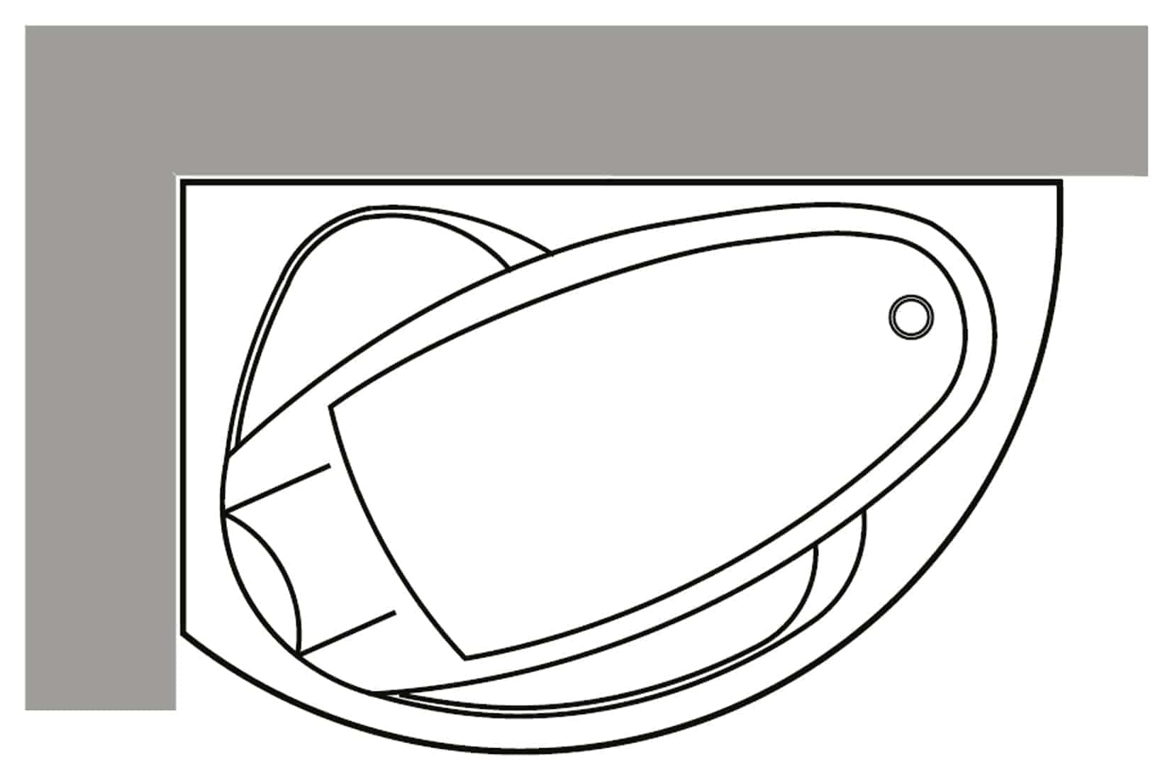 Vasca Da Bango Angolare Novellini Vogue 150x85cm - Bianco Lucido - Foto 10