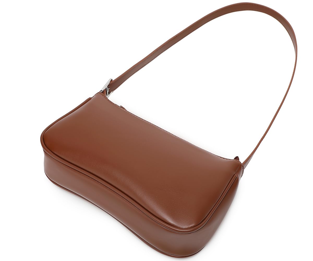 WSRYDJDL Small Purse for Women, Adjustable Shoulder Bags Crocodile Pattern Clutch Purse with Zipper Closure Retro: Gp Brown