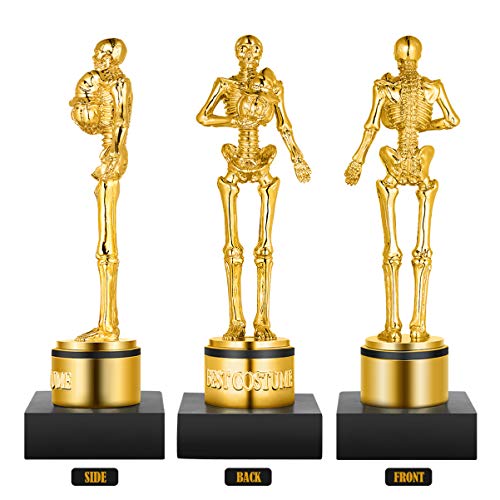 Fantasia de Halloween Nuobesty, troféu de abóbora dourada, troféus de prêmio para festas de Hallowee