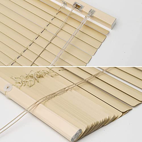 Persianas venecianas de aluminio, persianas horizontales beige de 25 mm 4