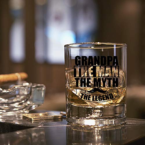 Agmdesign,The Man The Myth The Legend Whiskey Glass Gifts For Grandfather, Papa, Him, Dad, Husband, Coworker, Friend, Boss, Birthday Gifts #TOP4