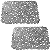 Kitchen Sink Protector Mats, Kitchen Sink Mats, Adjustable Pebble, Grey
