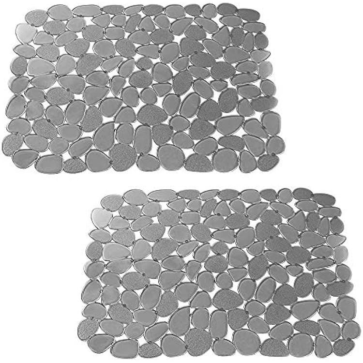 Kitchen Sink Protector Mats, Kitchen Sink Mats, Adjustable Pebble, Grey