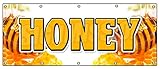 48'x120' Honey Banner Sign Fresh bee hive Clover Honeycomb Orange Blossom