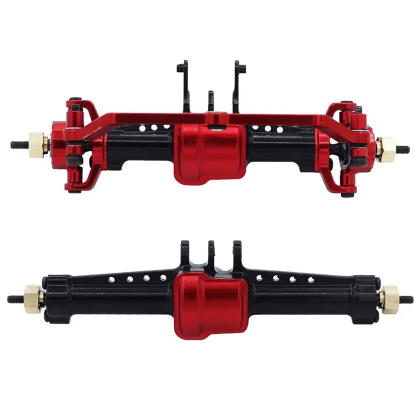 Kompatibel Mit Traxxas Für TRX4M Für Bronco 1/18 RC Crawler Autoteile, 2-teilige Vorder- Und Hinterachse Aus Metall Stahlgetriebe RC Modifikations Zubehör