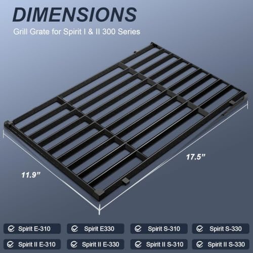 7638 Grill Grates for Weber Spirit 300 & Spirit II 300, 17.5 Inch by Uniflasy - Used condition - Image 3