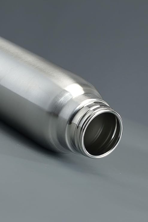 Çelik Gri 1000 ml Sporcu Suluğu Matara Suluk (SICAK-SOĞUK TUTMAZ) cin907