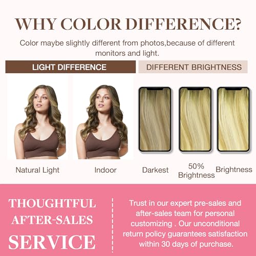 Image of GOO GOO Clip in Hair Extensions Real Human Hair, Remy Human Hair Extensions Clip ins for Women, Natural Human Hair, 22inch 150g 7Pcs, 5A /90 /16F Bahamian Balayage