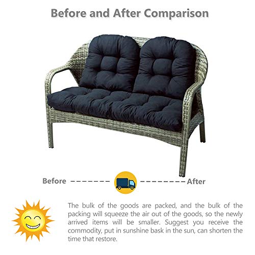 Maalr Cuscino Imbottito per Panca da Giardino