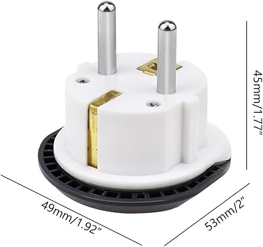 2 ADET Evrensel Uluslararası Priz Fiş Adaptör Çevirici 16A 250V Seyahat fişi Dönüştürücü Adaptörü, 200'den fazla ülkede ABD/Avustralya/UK, CE sertifikalı