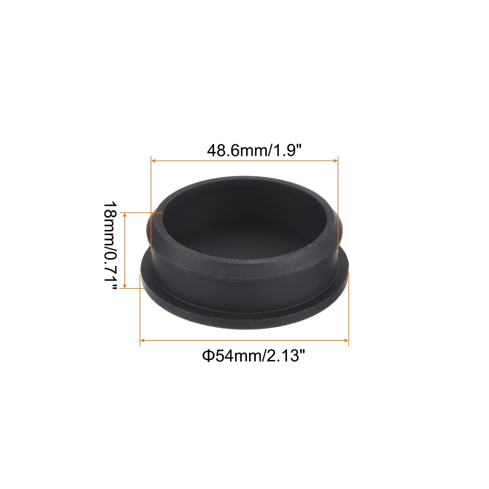 TA-VIGOR Silicone Snap in Locking Hole Plugs, 48.6mm Diameter Hole Stoppers - Image 2