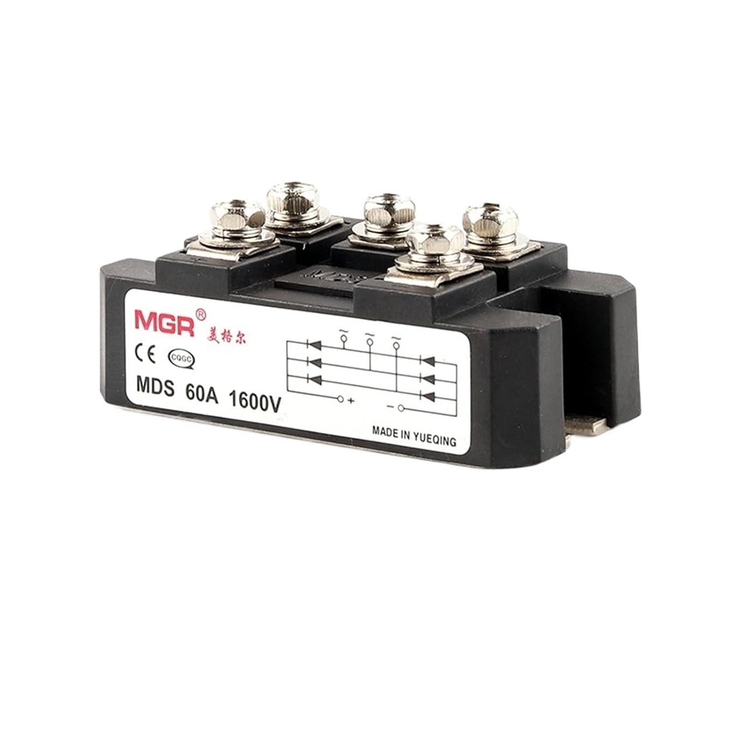 MDS Single/Three Phase Rectifying Bridge Modules High-Power Relays Module 60A 100A 1600V Rectifier Bridge Stack (Size : 100A)