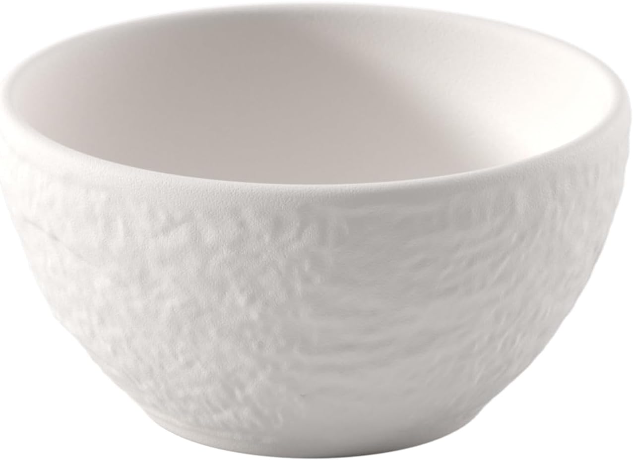 Villeroy & Boch Manufacture Rock Blanc – Mickey Mouse – Dip Bowl, White, Dishwasher-Safe & Microwave-Safe, Slate Look in White with Disney Mickey Mouse Chalk Decoration, Premium Porcelain
