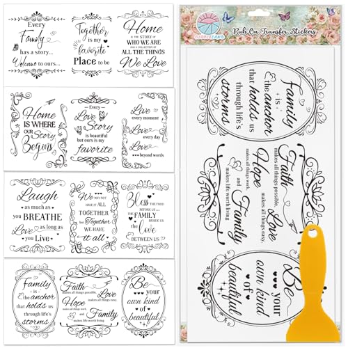 GLOBLELAND 4 Blatt Möbelaufkleber Mit Schmetterlings Familienmotto 6x12 Zoll Florale Bordüren Zum Aufreiben UV Selbstklebende Aufkleber Wandkunst Basteln Für Schlafzimmer Wohnzimmer Tischdekoration GLOBLELAND 4 Blatt Möbelaufkleber Mit Schmetterlings Familienmotto 6x12 Zoll Florale Bordüren Zum Aufreiben UV Selbstklebende Aufkleber Wandkunst Basteln Für Schlafzimmer Wohnzimmer Tischdekoration